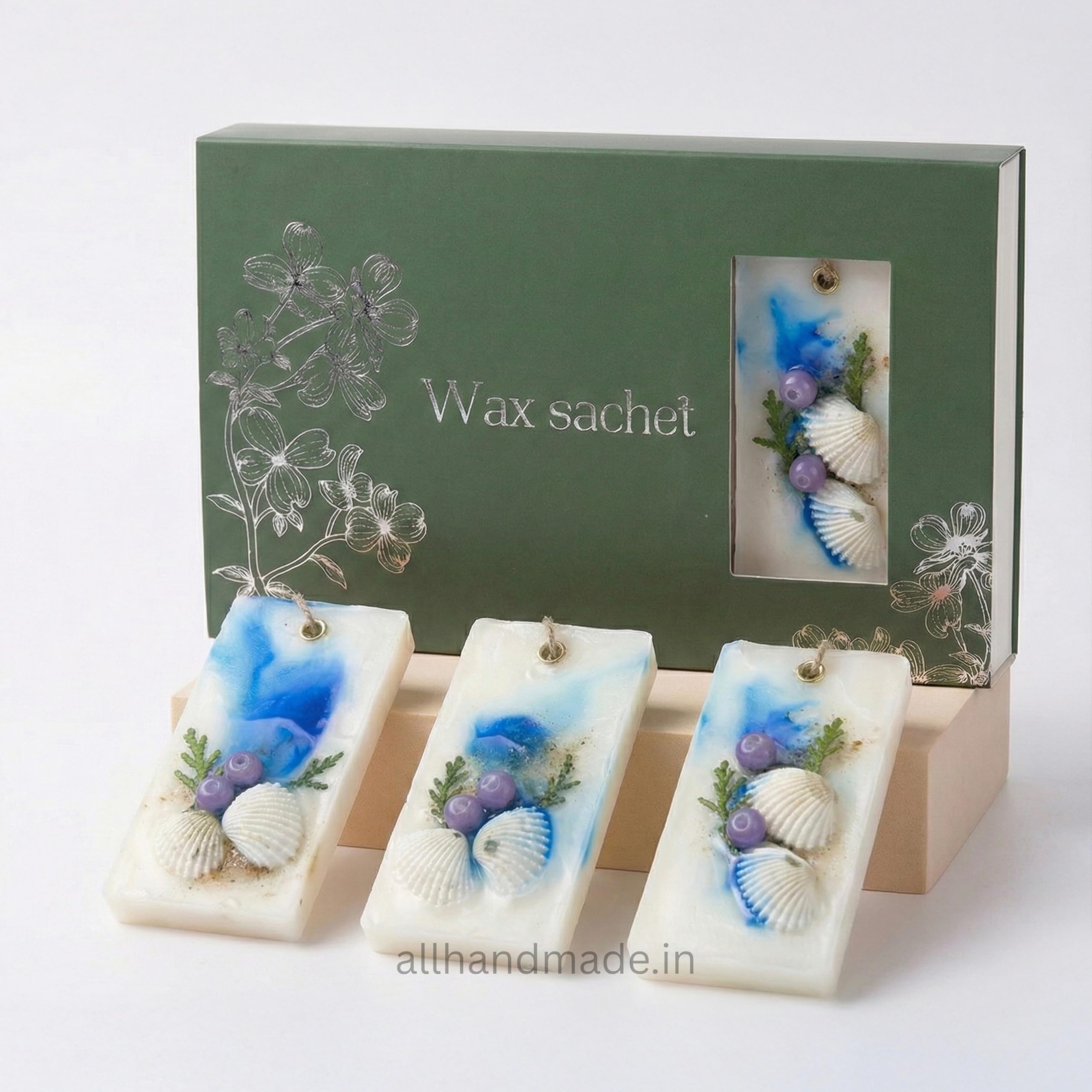 Wax Sachet Ocean Breeze & Sea Salt Wax Tablet Handmade Wax Sachet